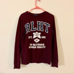 HANG TEN Maroon Crewneck Sweatshirt
